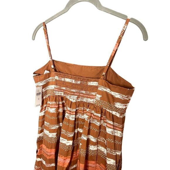 NWT Anthropologie Hutch Bandeau Romper Size XS Brown Motif Stripe - Picture 6 of 10